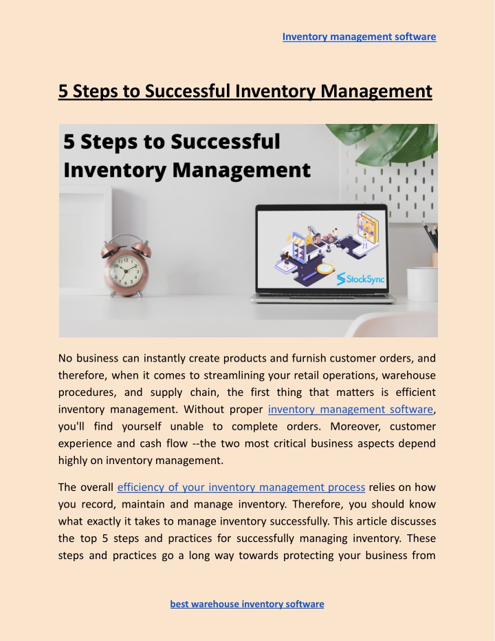 inventory management software