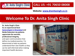Dr. Anita Singh Gynaecologist in Greater Noida West Ghaziabad