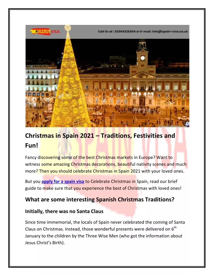 christmas in spain 2021 traditions festivities