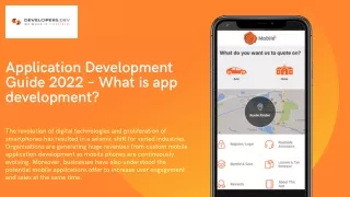 Application Development Guide 2022 – What is app development