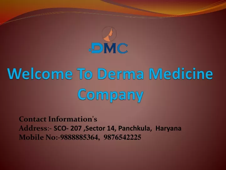 welcome to derma medicine company