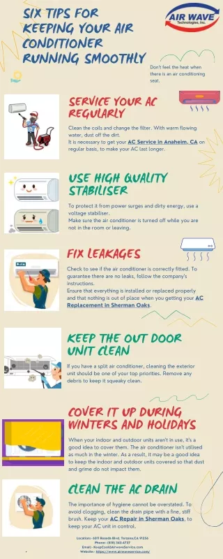 Six Tips for Keeping Your Air Conditioner Running Smoothly
