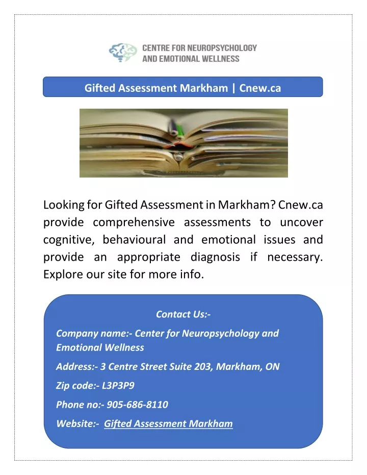gifted assessment markham cnew ca