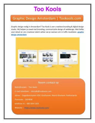 Graphic Design Amsterdam | Tookools.com