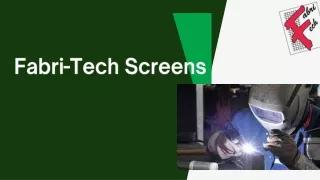 fabri tech screens