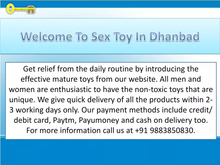 welcome to sex toy in dhanbad