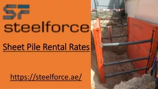 Sheet Piles Rentals - Steelforce Turkey