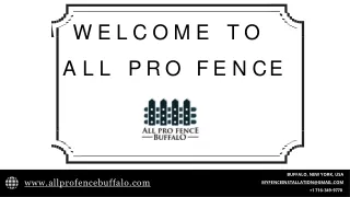 All Pro Fence in Buffalo