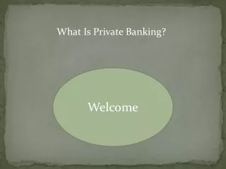 what is private banking