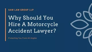 Why Should You Hire A Motorcycle Accident Lawyer in Los Angeles