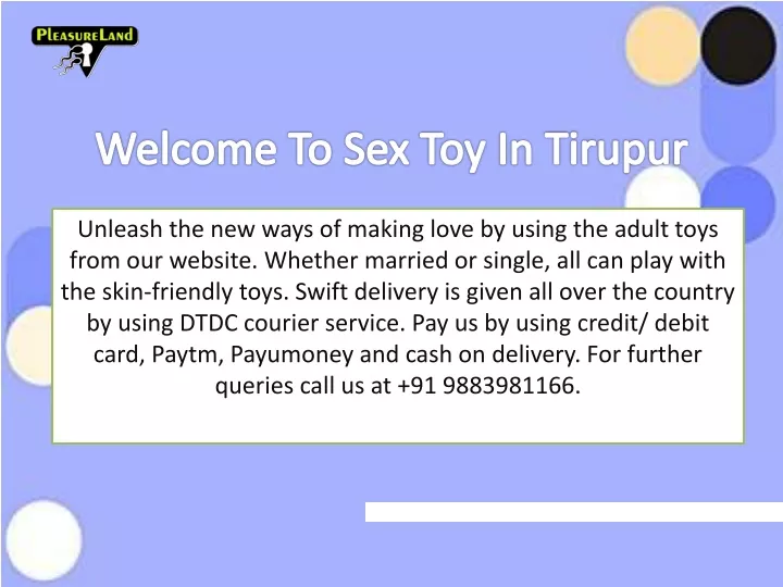 welcome to sex toy in tirupur