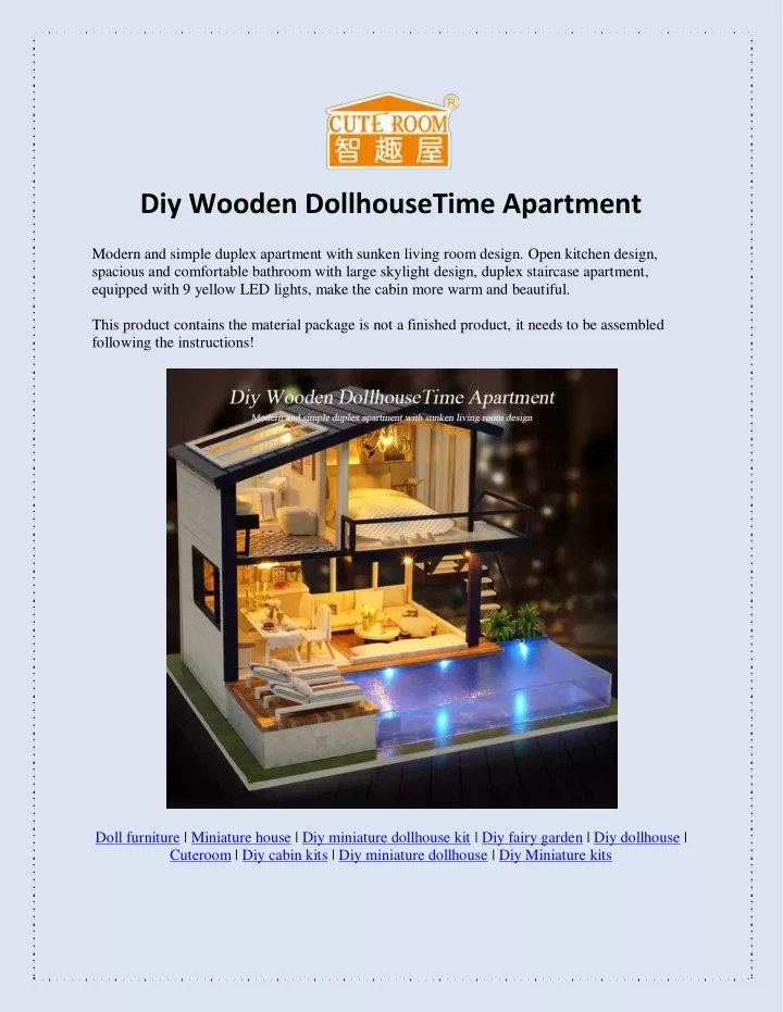 diy wooden dollhousetime apartment