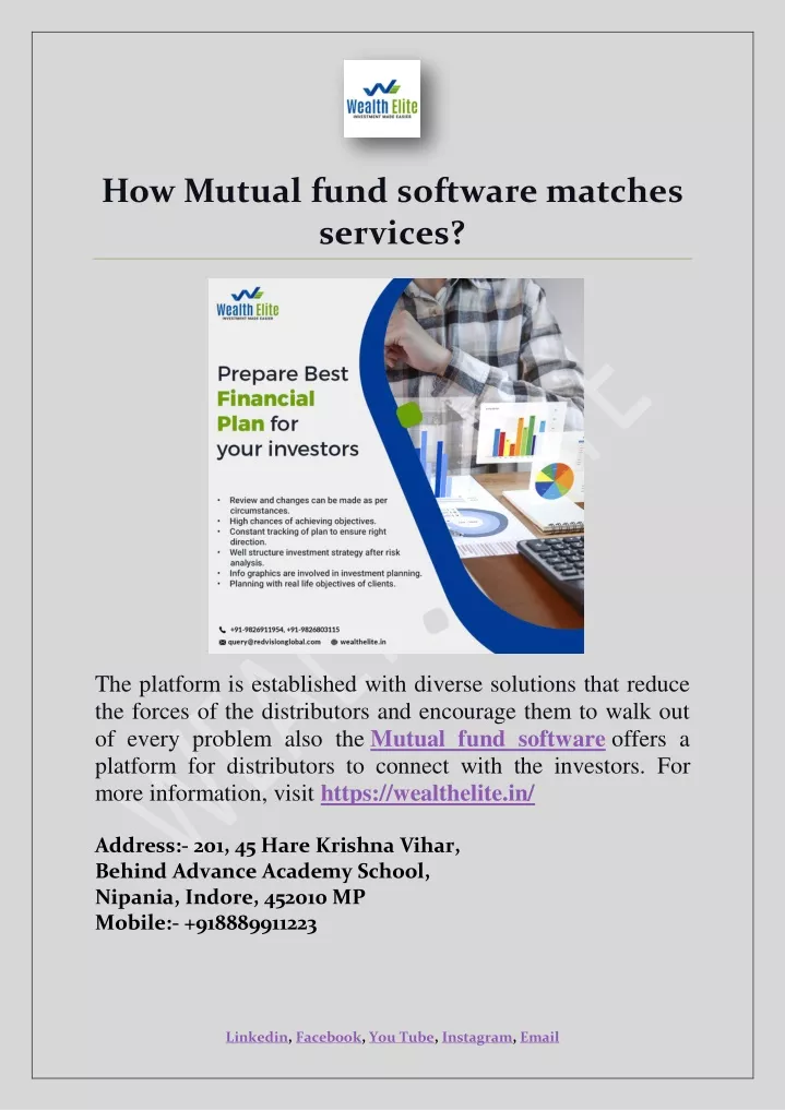 how mutual fund software matches services