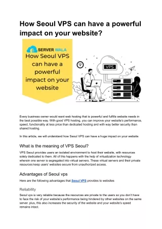 how seoul vps can have a powerful impact on your