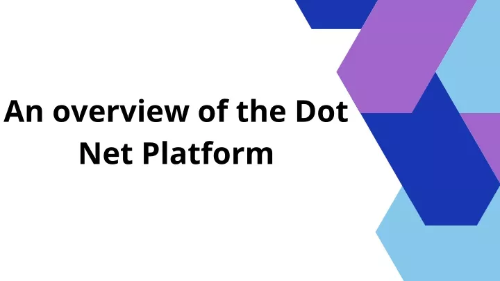 an overview of the dot net platform