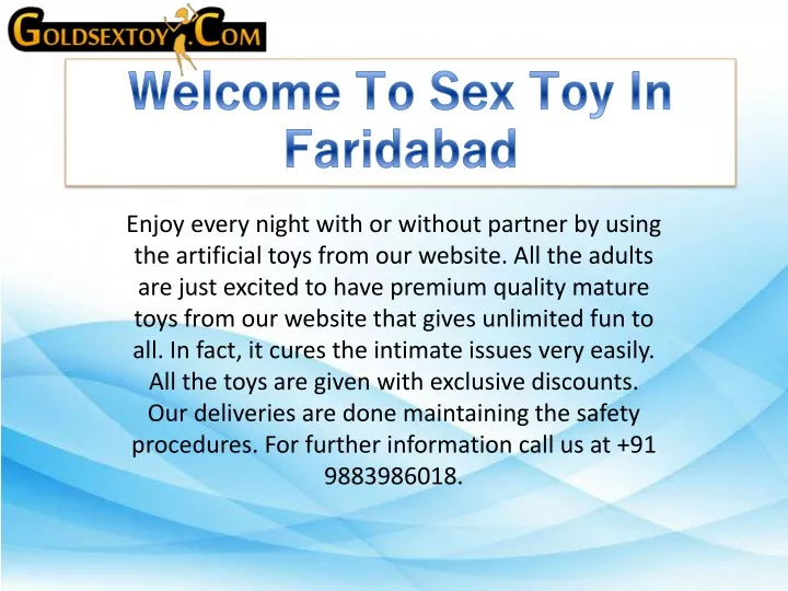 welcome to sex toy in faridabad