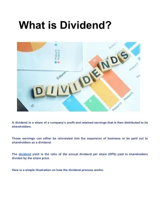 what is dividend