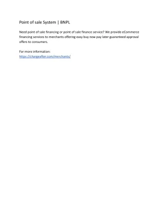 point of sale system bnpl