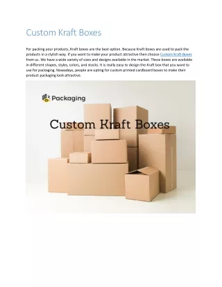 custom kraft boxes