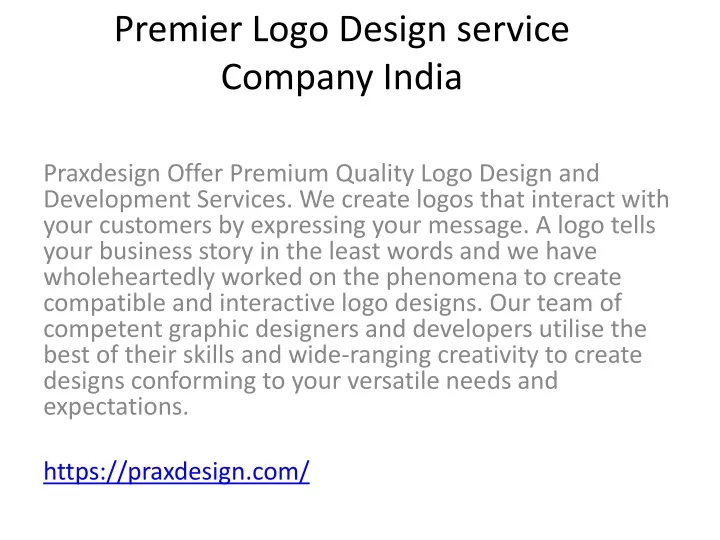 premier logo design service company india