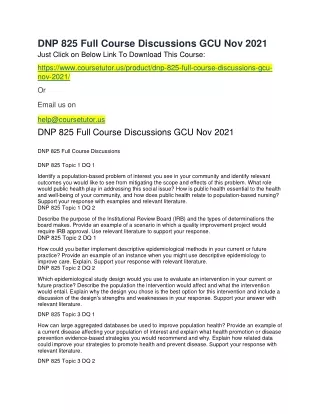 dnp 825 full course discussions gcu nov 2021 just