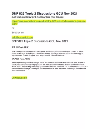 dnp 825 topic 2 discussions gcu nov 2021 just