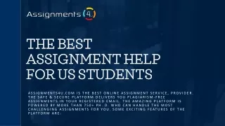 THE BEST ASSIGNMENT HELP FOR US STUDENTS_A4U