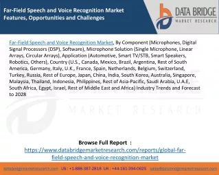 far field speech and voice recognition market