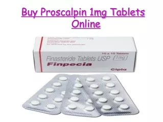 Buy Proscalpin 1mg Tablets Online
