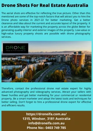Why Hire a Professional Drone Property photography and videography expert in 202