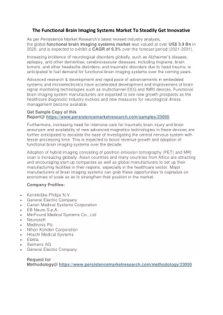 the functional brain imaging systems market