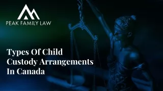 types of child custody arrangements in canada