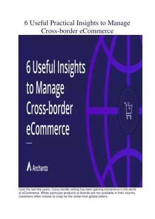 6 Useful Practical Insights to Manage Cross