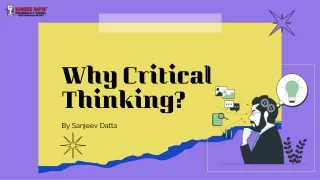 why critical thinking