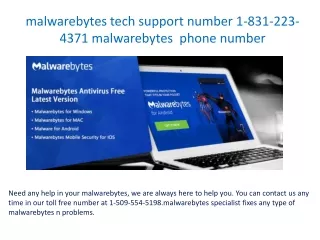 malwarebytes tech support number 1 831 223 4371