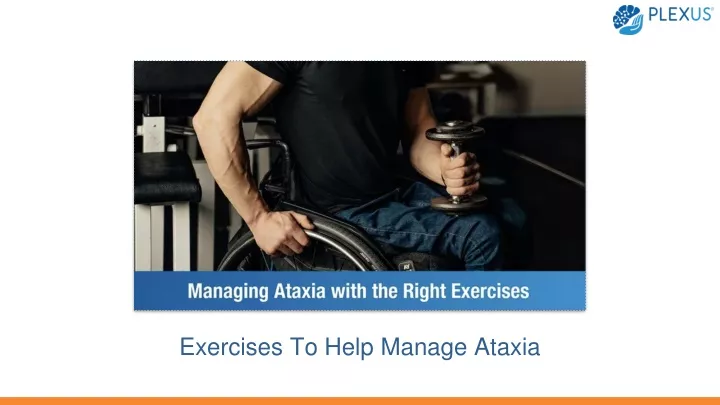 exercises to help manage ataxia