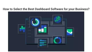 How to Select the Best Dashboard Software for your Business - Ubiq BI