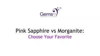 Pink Sapphire vs Morganite Choose Your Favorite