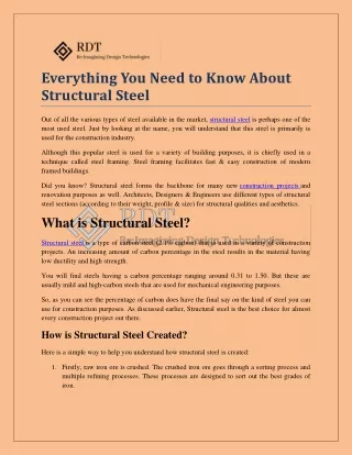 Everything You Need to Know About Structural Steel