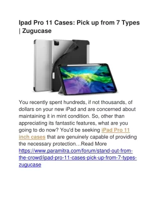 ipad pro 11 cases pick up from 7 types zugucase