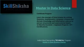 master in data science