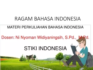 PPT 2 Ragam Bahasa