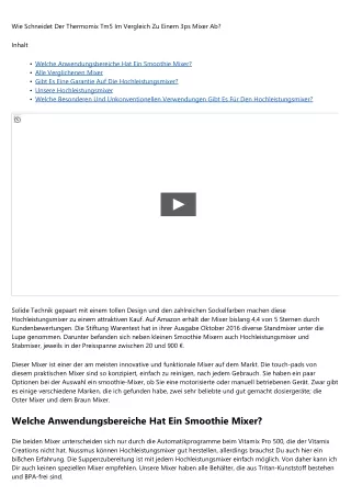 Fakten von den du noch nie gehört hast - Mixer Im Test 2015     Mehr lesen