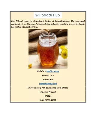 Chichiri Honey  Pahadihub.com