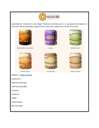 Boba Encinitas  Mochinut-encinitas.com