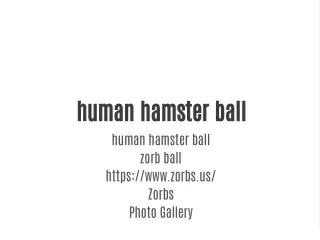 human hamster ball
