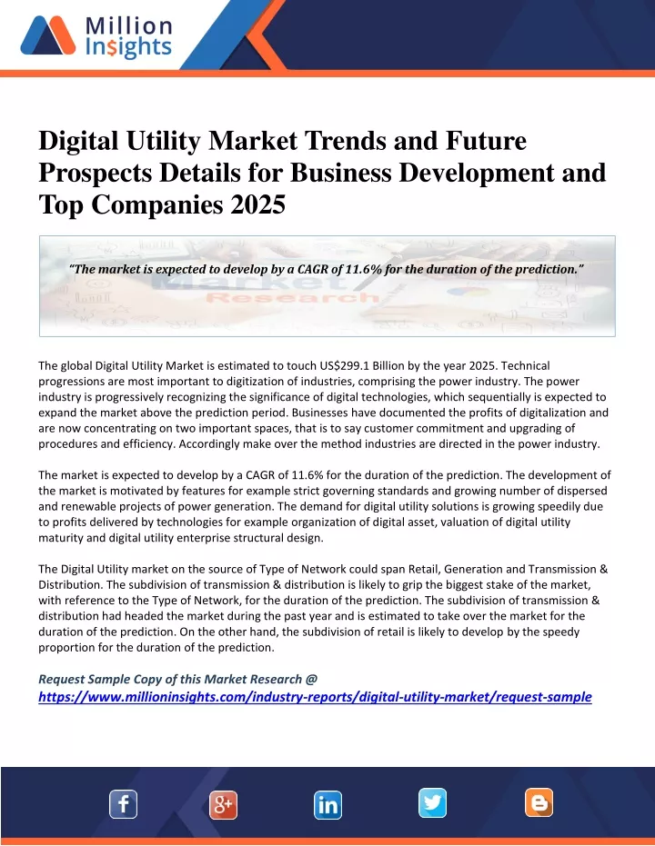 digital utility market trends and future