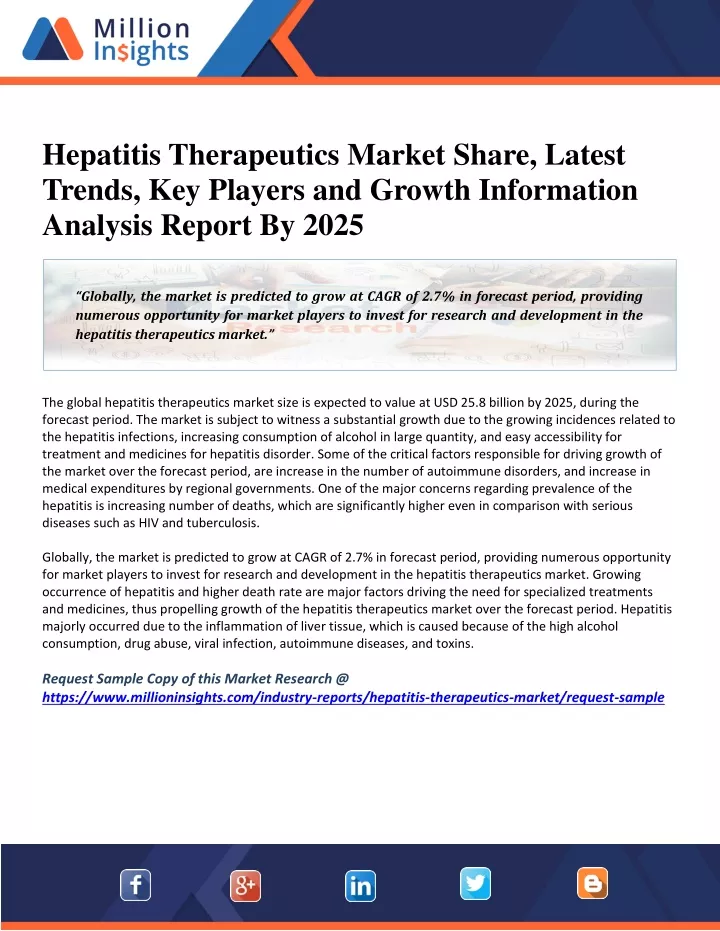 hepatitis therapeutics market share latest trends