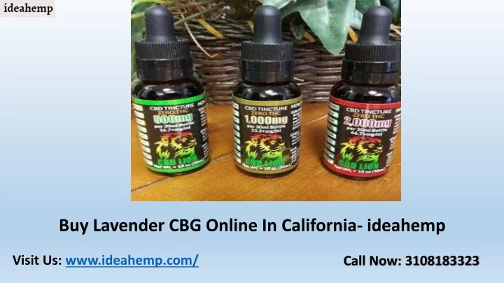 buy lavender cbg online in california ideahemp