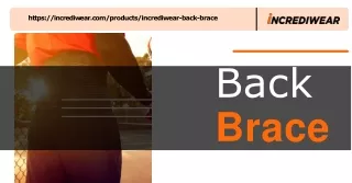 Buy Best quality Back Brace in USA - Incrediwear